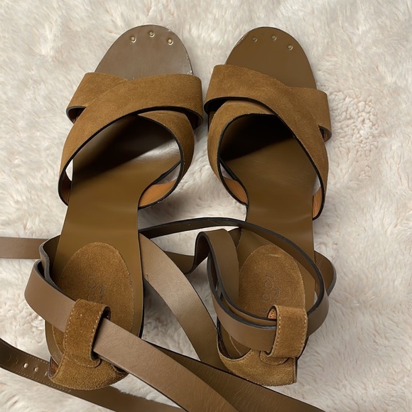 NWT GUCCI candy crossover high heel sandal in brown size 39 - Picture 6 of 9